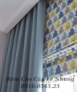 Rèm Roman 2 lớp Cao Cấp Chống Nắng Lê Nhung