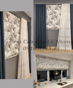 Rèm Roman chống nắng nhà phố