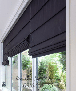 Rèm roman vải nhập khẩu xuất xứ Pháp với phong cách tối giản và sang trọng