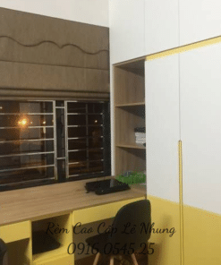 Rèm roman vải nhập khẩu Quảng Châu cản sáng cản ồn bền màu được thiết kế bởi Rèm Cao cấp Lê Nhung