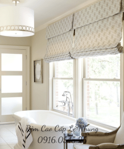 rèm Roman phòng khách sang trọng trang nhã tại Rèm Cao Cấp Lê Nhung