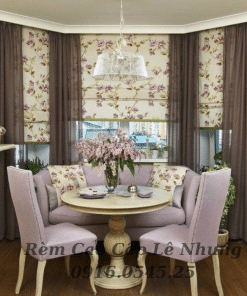 Rèm roman chống nắng cửa sô lục giácnhà phố Tp. Thủ Đức