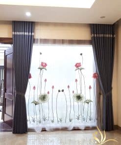 rèm cửa phòng khách tại cầu giấy