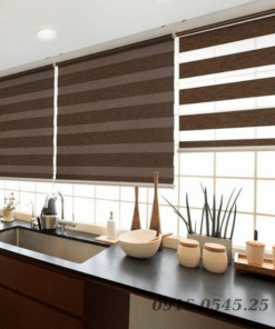 Rèm cầu vồng cho căn phòng bếp hiện đại