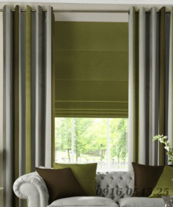 Rèm roman vải nhập khẩu cản sáng cản ồn bền màu được thiết kế bởi Rèm Cao cấp Lê Nhung