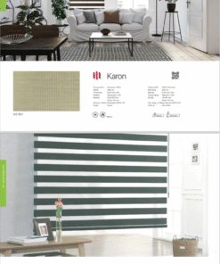 Rèm cầu vồng màu kem Karon