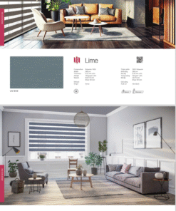 Rèm cầu vồng màu xanh đen Lime